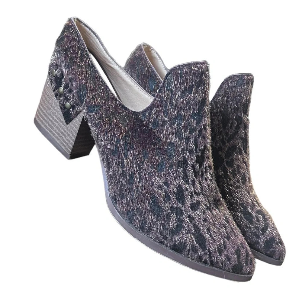 C Comfort Leopard Mule Slip on Heels size 8 - Picture 4 of 11